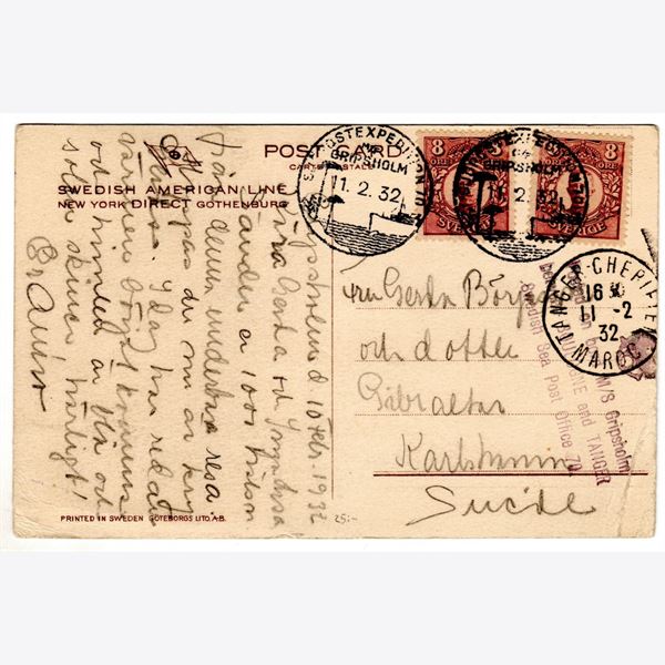 Sweden 1932 Postcard F81