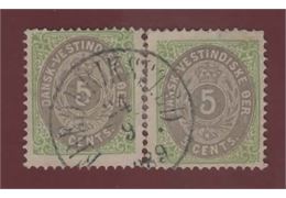 Danish West Indies Stamp F8 Stamped