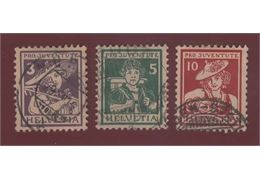 Switzerland 1916 Stamp Mi130-2 Stamped
