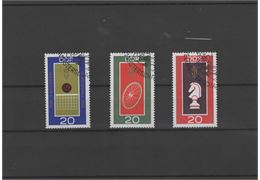 DDR 1969 Stamp Mi1491-3 Stamped