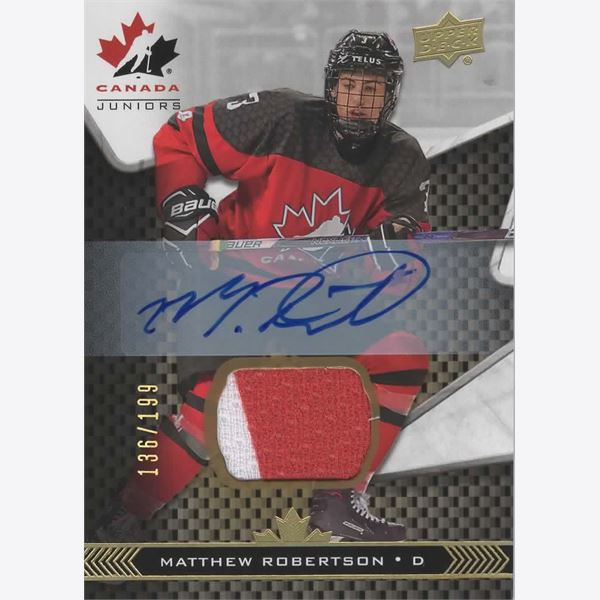 2018-19 Collecting Card Canada Juniors Jersey Auto