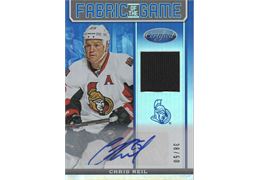 2012-13 Collecting Card Certified Fabric of the Game Mirror Blue Jersey Autographs #FOGCNE 