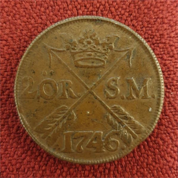 Sweden 1746 Coin 