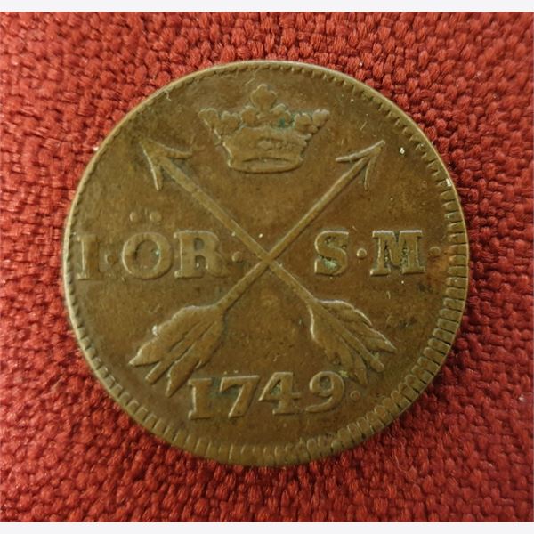 Sweden 1749 Coin 