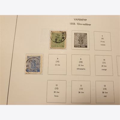 Sweden 1858-1959 Stamp Collection 