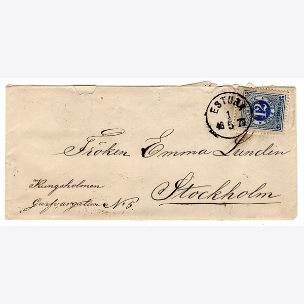 Sweden 1877 Cover F21