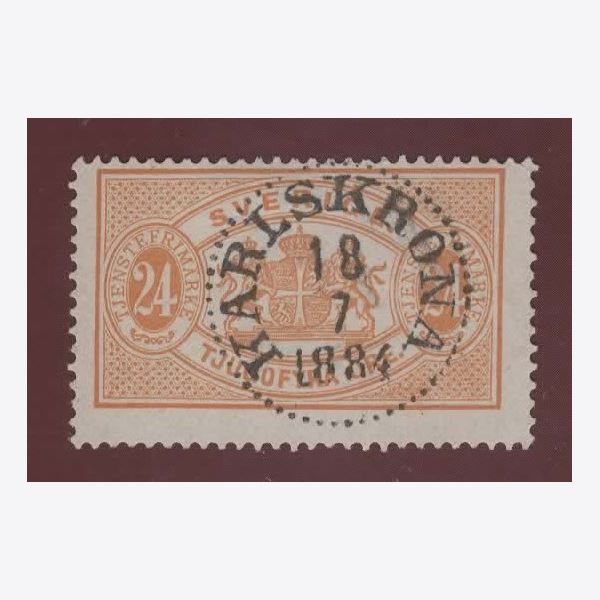 Sweden 1884 Stamp FTJ20 Stamped