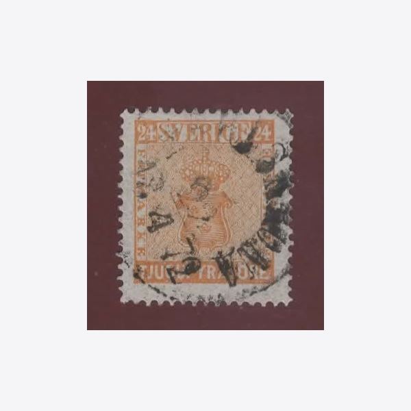 Sweden 1872 Stamp F10 Stamped