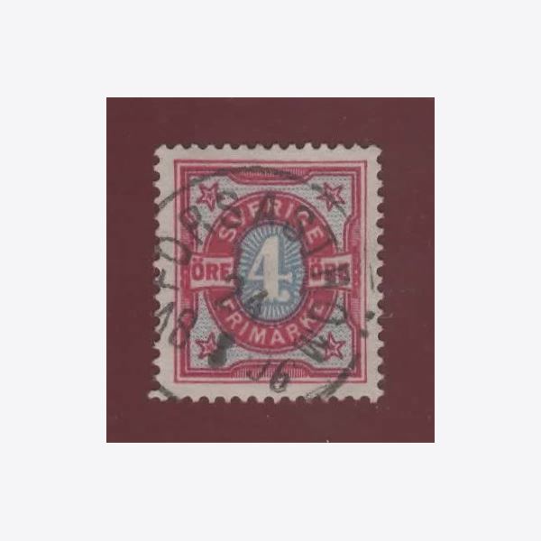 Sweden 1896 Stamp F64 Stamped
