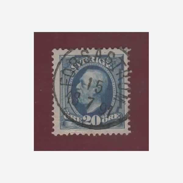 Sweden 1897 Stamp F56 Stamped