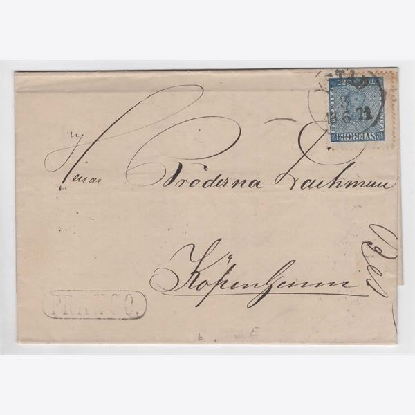 Sweden 1871 Cover F9