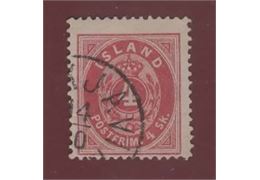 Island 1873 Frimärke F2 ⊙