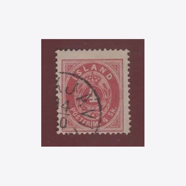 Iceland 1873 Stamp F2 Stamped