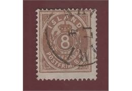 Island 1873 Frimärke F3 ⊙