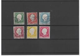 Iceland 1912 Stamp F114-19 Stamped