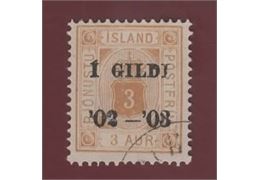 Island 1902 Frimärke Tj15 ⊙
