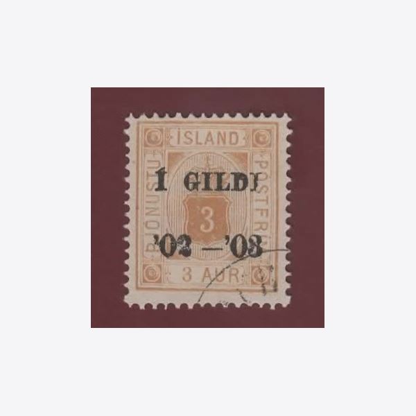 Iceland 1902 Stamp Tj15 Stamped