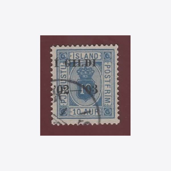 Iceland 1902 Stamp Tj17 Stamped