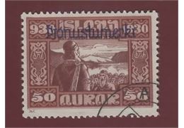 Island 1930 Frimärke Tj69 ⊙