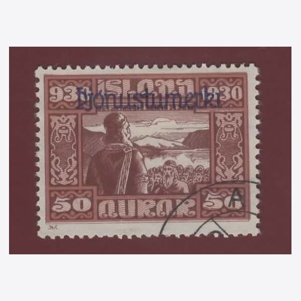 Iceland 1930 Stamp Tj69 Stamped