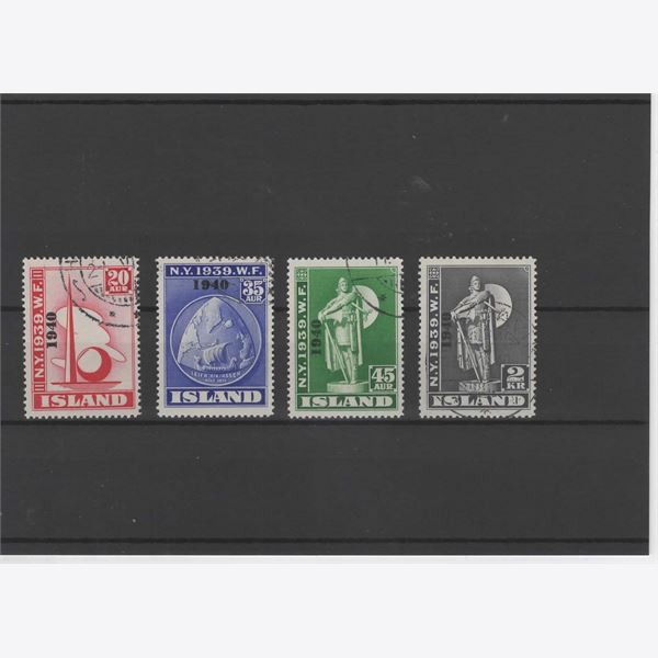 Iceland 1939 Stamp F256-9 Stamped