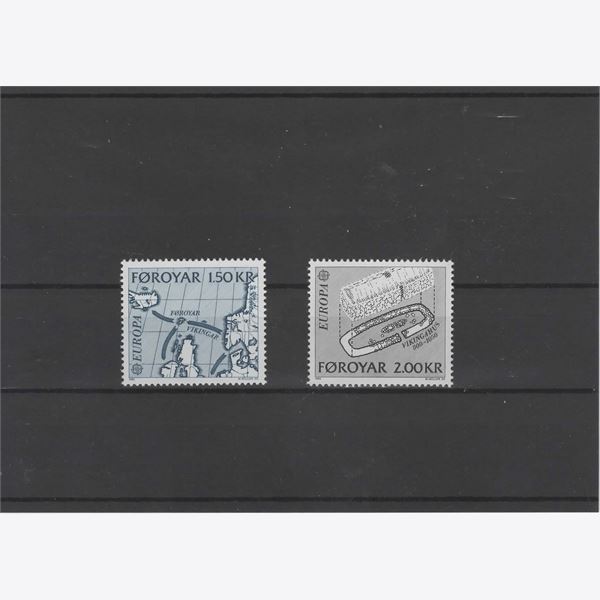 Faroe Islands 1982 Stamp F72,3 mint NH **