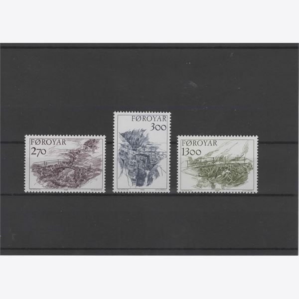 Faroe Islands 1986 Stamp F144-6 mint NH **