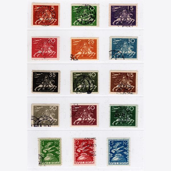 Sweden 1924 Stamp F211-25 Stamped