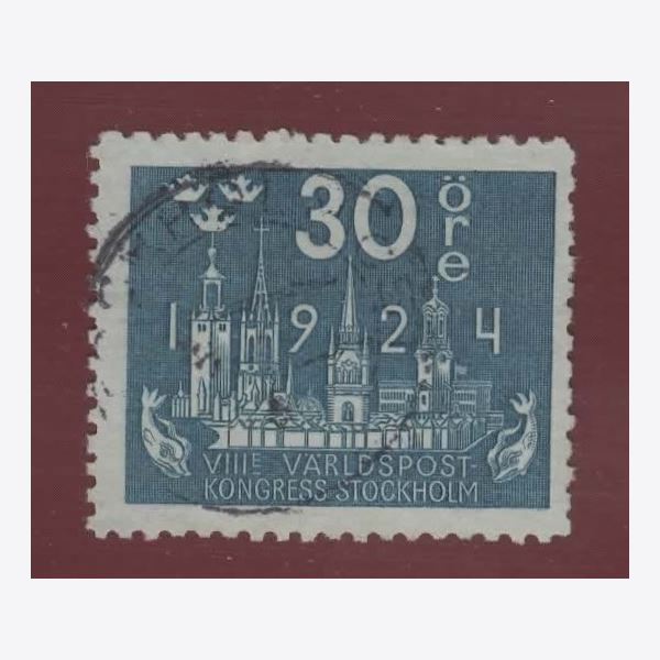 Sweden 1924 Stamp F201b Stamped