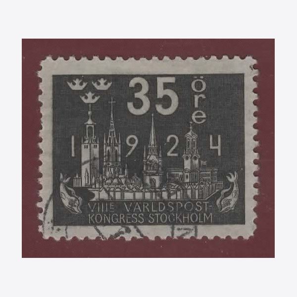 Sweden 1924 Stamp F202 Stamped