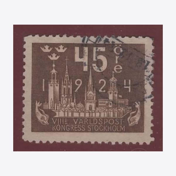 Sweden 1924 Stamp F204 Stamped