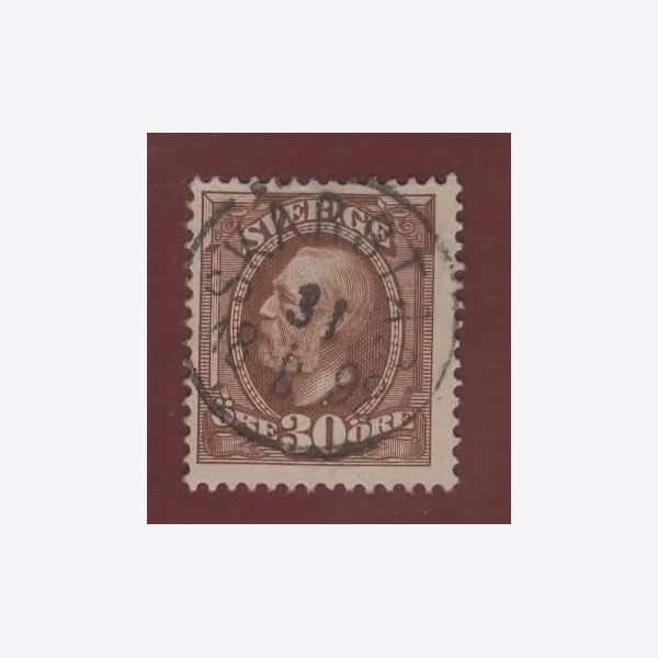 Sweden 1898 Stamp F58 Stamped