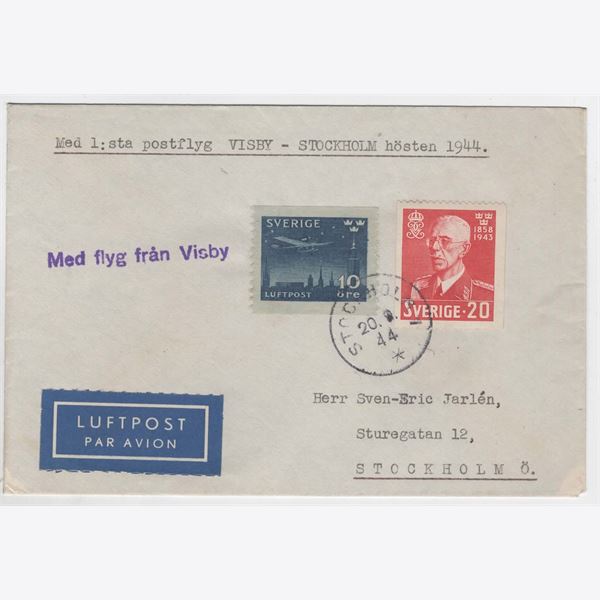Sweden 1944 Cover F231+344
