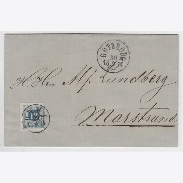 Sweden 1874 Cover F21