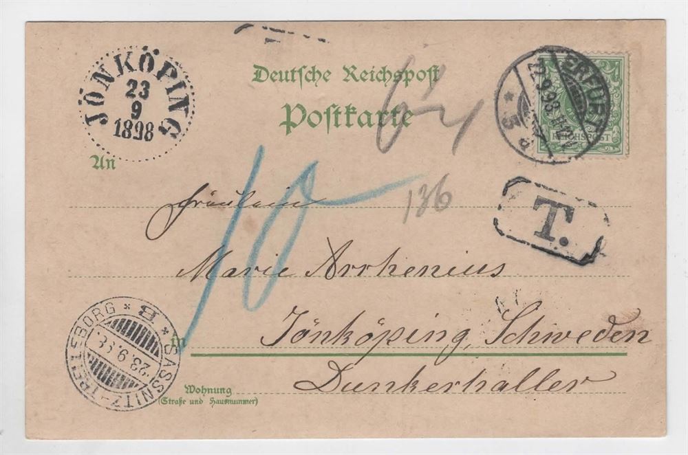 1898, Tyskland, Brev