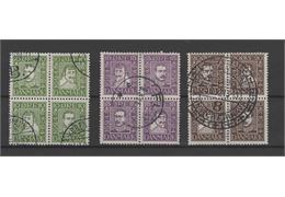 Denmark 1924 Stamp F201-12 Stamped
