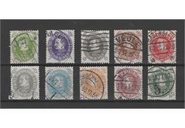 Denmark 1930 Stamp F246-55 Stamped