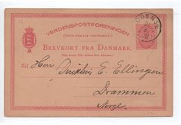 Danmark 1887 Brev 