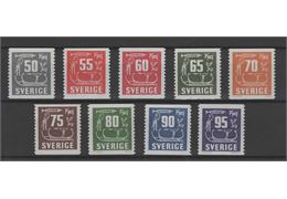 Sverige 1954-64 Frimärke F458-66 ✳✳