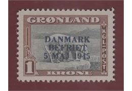 Grönland 1945 Frimärke F25 v2 ✳✳