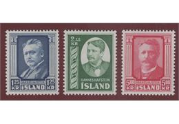 Iceland 1954 Stamp F327-9 mint NH **