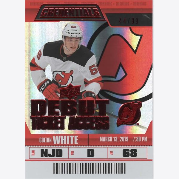 2019-20 Collecting Card Upper Deck Credentials Red #66