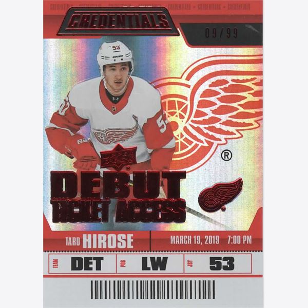 2019-20 Collecting Card Upper Deck Credentials Red #125