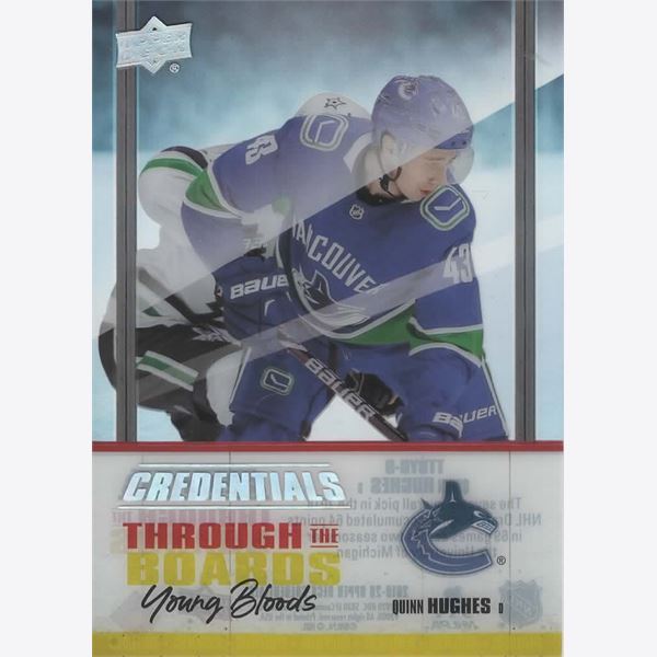2019-20 Collecting Card Upper Deck Credentials Through the Boards Young Bloods #TTBYB9