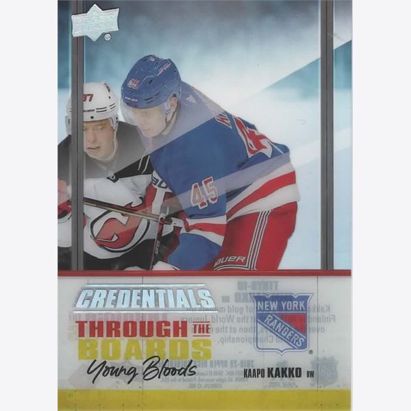 2019-20 Collecting Card Upper Deck Credentials Through the Boards Young Bloods #TTBYB10