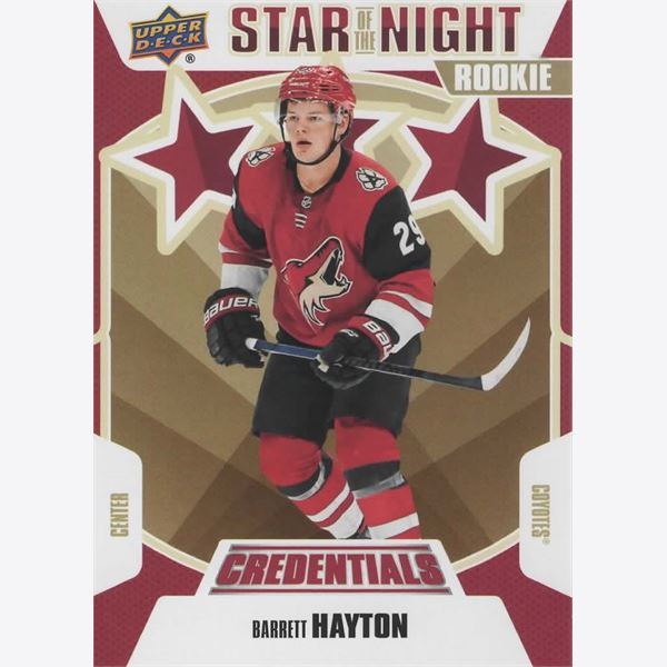 2019-20 Collecting Card Upper Deck Credentials 3rd Star of the Night #3S12