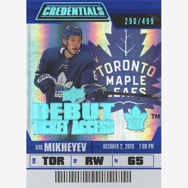 2019-20 Collecting Card Upper Deck Credentials #137