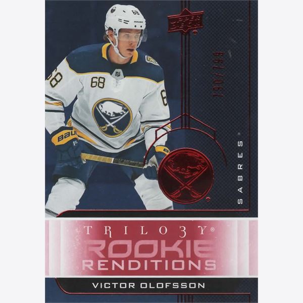2019-20 Collecting Card Upper Deck Trilogy Rookie Renditions Red #RR28