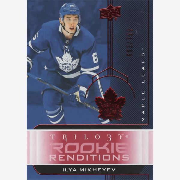 2019-20 Collecting Card Upper Deck Trilogy Rookie Renditions Red #RR42