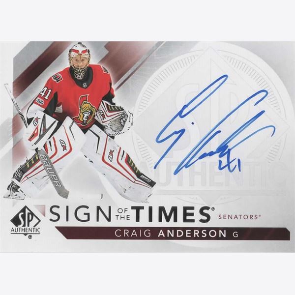 2017-18 Collecting Card SP Authentic Sign of the Times #SOTTAN